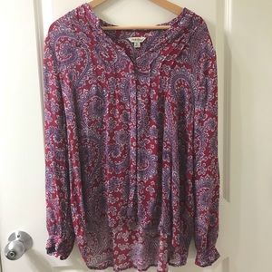 Lucky Brand paisley shirt
